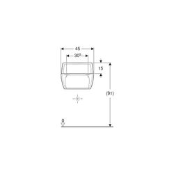 Geberit Publica Ausgussbecken für Klapprost 45x35x33,5cm... GEBERIT-367200000 4022009080568 (Abb. 1)