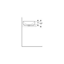 Geberit VariForm Aufsatzwaschtisch rund Durchmesser 40cm, ohne Hahnloch, ohne Überla... GEBERIT-500768012 4025416682882 (Abb. 1)