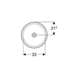 Geberit VariForm Unterbauwaschtisch, rund Außendurchmesser 40,5cm, ohne Hahnloch, oh... GEBERIT-500747002 4025416302650 (Abb. 1)
