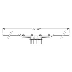 Geberit Duschrinne CleanLine30, 30-130cm, Edelstahl, Edelstahl gebürstet... GEBERIT-154503KS1 4064746033858 (Abb. 1)