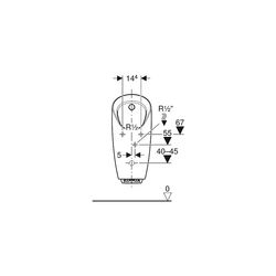 Geberit Preda Urinal mit integrierter Steuerung, Generatorbetrieb Zulauf hinten, Wei... GEBERIT-116074001 4025416529903 (Abb. 1)