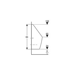 Geberit Tamina Urinal wasserlos, Weiß... GEBERIT-116141001 4025416696025 (Abb. 1)