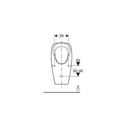 Geberit Tamina Urinal wasserlos, Weiß... GEBERIT-116141001 4025416696025 (Abb. 1)