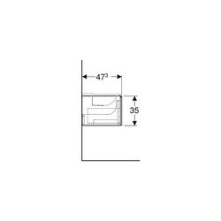 Geberit Xeno2 Unterschrank für Waschtisch aus Mineralwerkstoff 2 Schubladen, 159,5x3... GEBERIT-500346431 4025416356301 (Abb. 1)