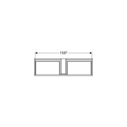 Geberit Xeno2 Unterschrank für Waschtisch aus Mineralwerkstoff 2 Schubladen, 159,5x3... GEBERIT-500346431 4025416356301 (Abb. 1)