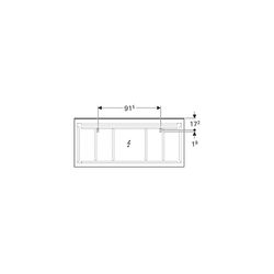 Geberit Xeno2 Lichtspiegel mit direkter, indirekter Beleuchtung, Breite 160cm, Höhe ... GEBERIT-500204001 4025416430322 (Abb. 1)