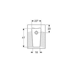 Geberit Publica Hock-WC, 45x18x60cm, Weiß... GEBERIT-208580000 4022009348125 (Abb. 1)