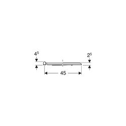 Geberit Renova Comfort WC-Sitzring barrierefrei, eckiges Design, Befestigung von unt... GEBERIT-572840000 4022009353402 (Abb. 1)