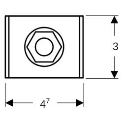 Geberit Aufhängeelement Pluvia C-Profil, 1,1x4,7x3cm, Stahl, verzinkt, 363862001... GEBERIT-363862001 4025416504559 (Abb. 1)