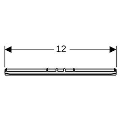 Geberit Verbindungsstück CleanLine30, 12x4,1cm, 154322001... GEBERIT-154322001 4064746028908 (Abb. 1)