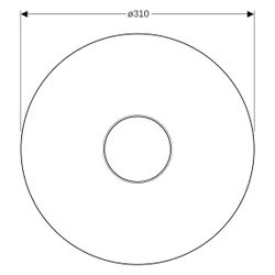 Geberit Flansch für Bodenablauf steckbar, 31cm, Edelstahl 304, 388137001... GEBERIT-388137001 4064746094095 (Abb. 1)
