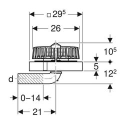 Geberit Pluvia Dachwassereinlauf Maximale Ablaufleistung 9l/s... GEBERIT-359118001 4025410163028 (Abb. 1)