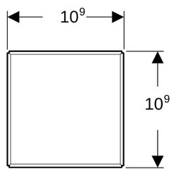 Geberit Schlitzrost für Bodenentwässerung, 10,9x10,9cm, 242408001... GEBERIT-242408001 6925284120951 (Abb. 1)