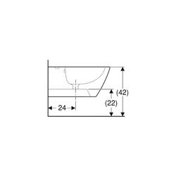 Geberit Smyle Square Wandbidet geschlossene Form, Tiefe 54cm, Überlauf sichtbar, Wei... GEBERIT-500209011 4025416425861 (Abb. 1)