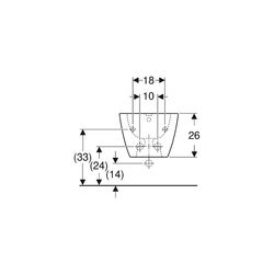 Geberit Smyle Square Wandbidet geschlossene Form, Tiefe 54cm, Überlauf sichtbar, Wei... GEBERIT-500209011 4025416425861 (Abb. 1)