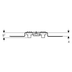 Geberit FlowFit Anschlusswinkel 90 Grad vormontiert, zweifach, abgesetzt, Ablaufrohr... GEBERIT-619681001 4025416602637 (Abb. 1)