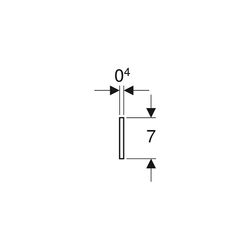 Geberit Dämmstreifen, Breite 7cm, Länge 3,3m... GEBERIT-653009000 4022009177510 (Abb. 1)