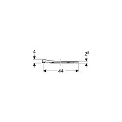 Geberit Renova Comfort WC-Sitzring, barrierefrei, antibakteriell, Befestigung von un... GEBERIT-572860000 4022009354126 (Abb. 1)