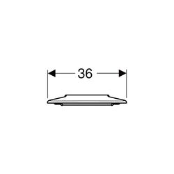 Geberit Renova Comfort WC-Sitzring, barrierefrei, antibakteriell, Befestigung von un... GEBERIT-572860000 4022009354126 (Abb. 1)