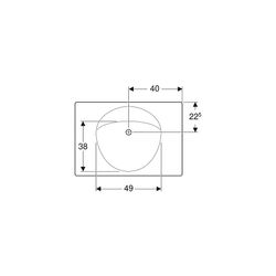 Geberit Preciosa Waschtisch mit Ablagefläche, Breite 80cm, Tiefe 55cm, ohne Hahnloch... GEBERIT-124282600 4022009232189 (Abb. 1)