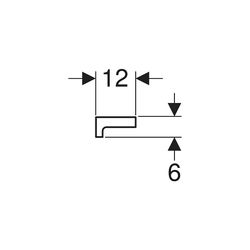 Geberit Renova Plan Wandablage, 60x6x12cm, Weiß/KeraTect... GEBERIT-299160600 4022009353624 (Abb. 1)