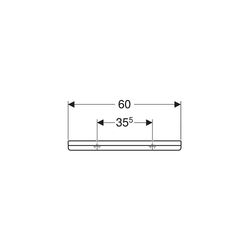 Geberit Renova Plan Wandablage, 60x6x12cm, Weiß/KeraTect... GEBERIT-299160600 4022009353624 (Abb. 1)