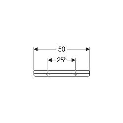 Geberit Renova Plan Wandablage, 50x6x12cm, Weiß... GEBERIT-299150000 4022009353587 (Abb. 1)