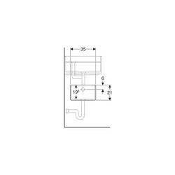 Geberit Publica Gipsfangbecken Unterteil, 25x21x35cm... GEBERIT-362512000 4022009080551 (Abb. 1)