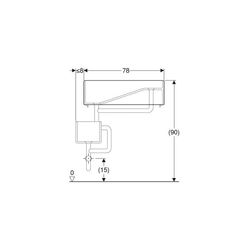 Geberit Publica Gipsfangbecken Oberteil, 78x23,5x51,5cm... GEBERIT-362511000 4022009080544 (Abb. 1)