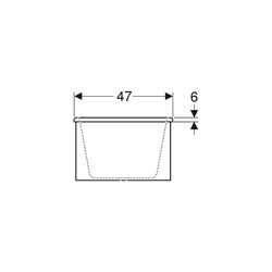 Geberit Bambini asymmetrische Badewanne, Breite 47cm, Alpinweiß... GEBERIT-406010016 4022009295849 (Abb. 1)