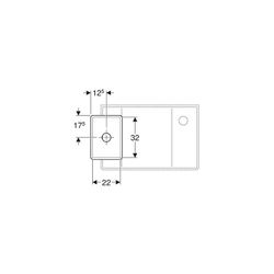 Geberit Publica Gipsfangbecken Unterteil, 25x21x35cm... GEBERIT-362512000 4022009080551 (Abb. 1)