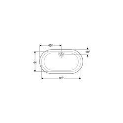 Geberit Bambini Ovalbadewanne, Breite 51,5cm, Alpinweiß... GEBERIT-407010016 4022009295856 (Abb. 1)