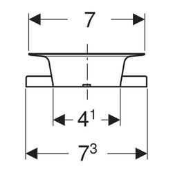 Geberit Ablaufventil mit Zylinderschraube... GEBERIT-216986001 4025416032885 (Abb. 1)