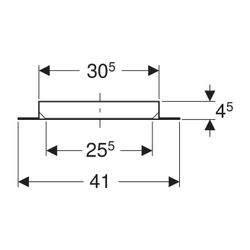 Geberit Notüberlauf für konventionellen Dachwassereinlauf... GEBERIT-358043001 4025416211471 (Abb. 1)
