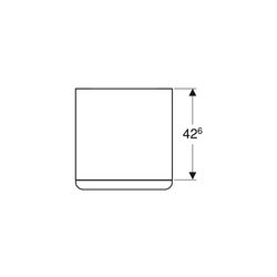 Geberit Smyle Square Seitenschrank 2 Schubladen, 45x60x47cm, Sandgrau lackiert hochg... GEBERIT-500357JL1 4025416437314 (Abb. 1)