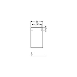 Geberit Smyle Square Seitenschrank, 1 Tür, 36x60x32,6cm, Sandgrau/lackiert hochgl, S... GEBERIT-500359JL1 4025416352631 (Abb. 1)