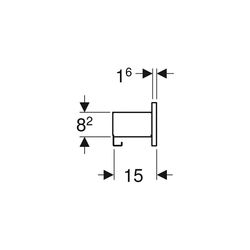 Geberit Smyle Square Wandablage, 45x14,8x15cm, Lava pulverbeschichtet matt, Lava lac... GEBERIT-500362JK1 4025416432685 (Abb. 1)