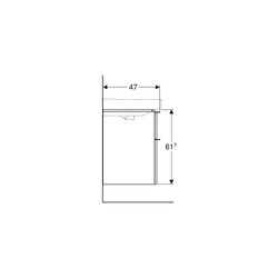 Geberit Smyle Square Unterschrank für Waschtisch, 2 Schubladen, 118,4x61,7x47cm, Wei... GEBERIT-500355001 4025416357032 (Abb. 1)
