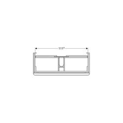 Geberit Smyle Square Unterschrank für Waschtisch, 2 Schubladen, 118,4x61,7x47cm, Wei... GEBERIT-500355001 4025416357032 (Abb. 1)