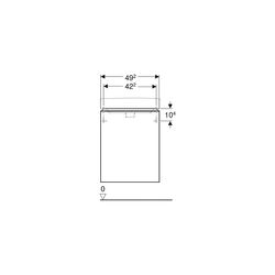 Geberit Smyle Square Unterschrank für Handwaschbecken, 1 Tür, Anschlag rechts, 49,2x... GEBERIT-500363JL1 4025416354505 (Abb. 1)