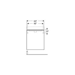 Geberit Smyle Square Unterschrank für Waschtisch, 1 Tür, Anschlag links, 53,6x61,7x4... GEBERIT-500366JK1 4025416433446 (Abb. 1)
