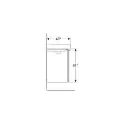 Geberit Smyle Square Unterschrank für Waschtisch, 1 Tür, Anschlag links, 53,6x61,7x4... GEBERIT-500366JK1 4025416433446 (Abb. 1)