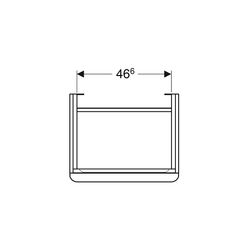 Geberit Smyle Square Unterschrank für Waschtisch, 1 Tür, Anschlag links, 53,6x61,7x4... GEBERIT-500366JK1 4025416433446 (Abb. 1)