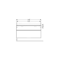 Geberit Smyle Square Unterschrank für Doppelwaschtisch, 2 Schubladen, 118,4x61,7x47c... GEBERIT-500356JK1 4025416433491 (Abb. 1)