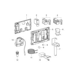Geberit DuoFresh Modul, automatische Auslösung, Einschub für DuoFresh Stick für Sigm... GEBERIT-115050BZ2 4025410643681 (Abb. 1)