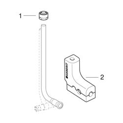 Geberit Mapress Metallrohr-Anschlussbogen 90 Grad mit Dämmbox Anschlussverschr. für Euro... GEBERIT-63126 4025410585226 (Abb. 1)