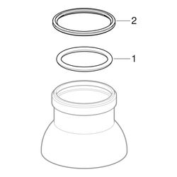 Geberit PE Dunsthut Außendurchmesser 125mm, DN 125, Schwarz... GEBERIT-368989162 4025410743732 (Abb. 1)