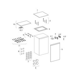 Geberit Smyle Square Seitenschrank, 1 Tür, 36x60x32,6cm, Sandgrau/lackiert hochgl, S... GEBERIT-500359JL1 4025416352631 (Abb. 1)