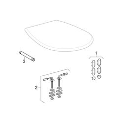 Geberit Renova WC-Sitz oval, Befestigung von unten Absenkautomatik nein, Befestigung... GEBERIT-572165068 4022009265217 (Abb. 1)