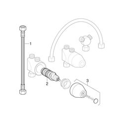 Geberit Bambini Minithermostat für Waschtischarmatur... GEBERIT-599113000 4022009337433 (Abb. 1)